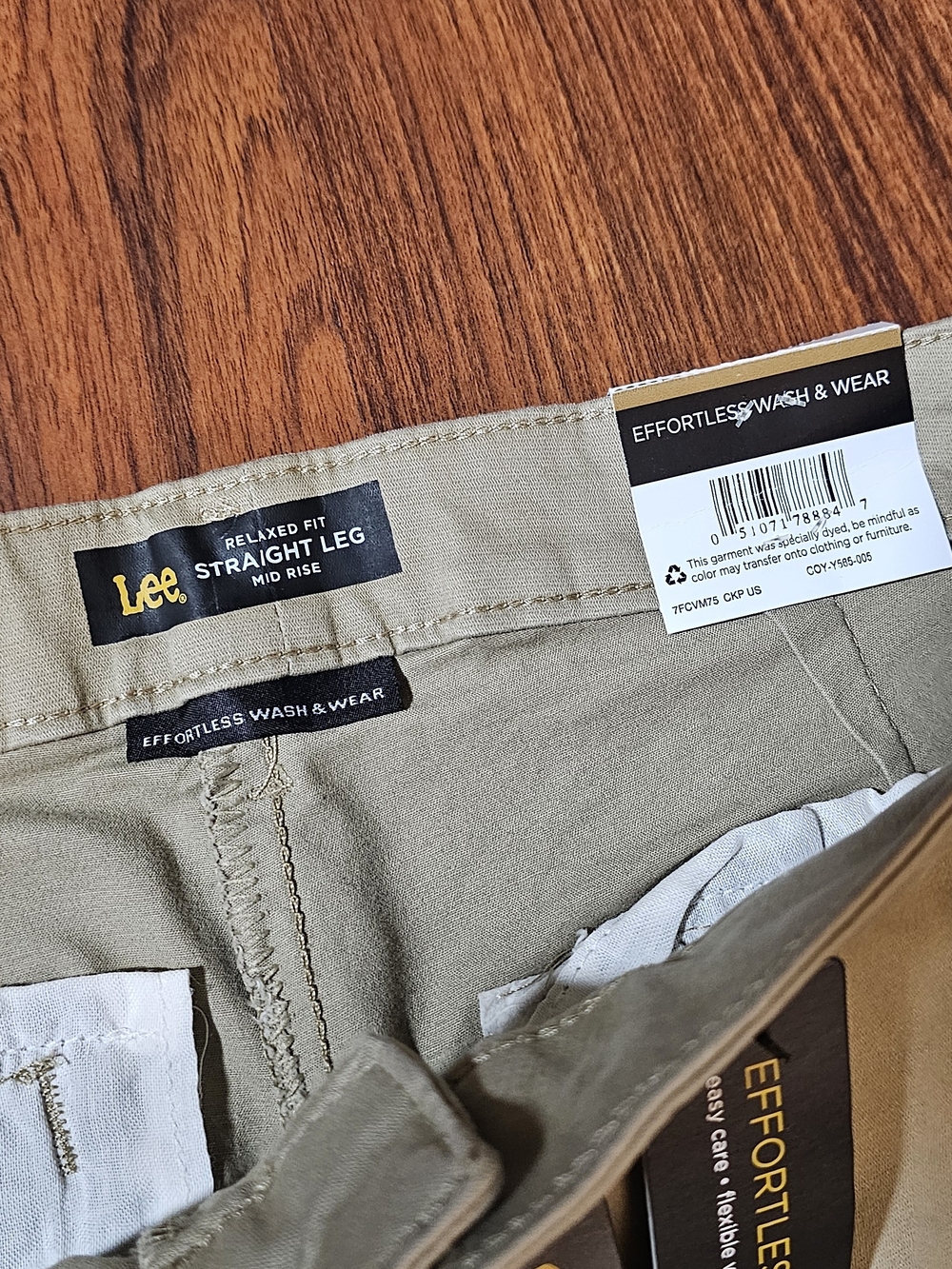 Lee Women's Khaki Straight Fit Chino Pants - 14 Medium - Picture 4 of 9